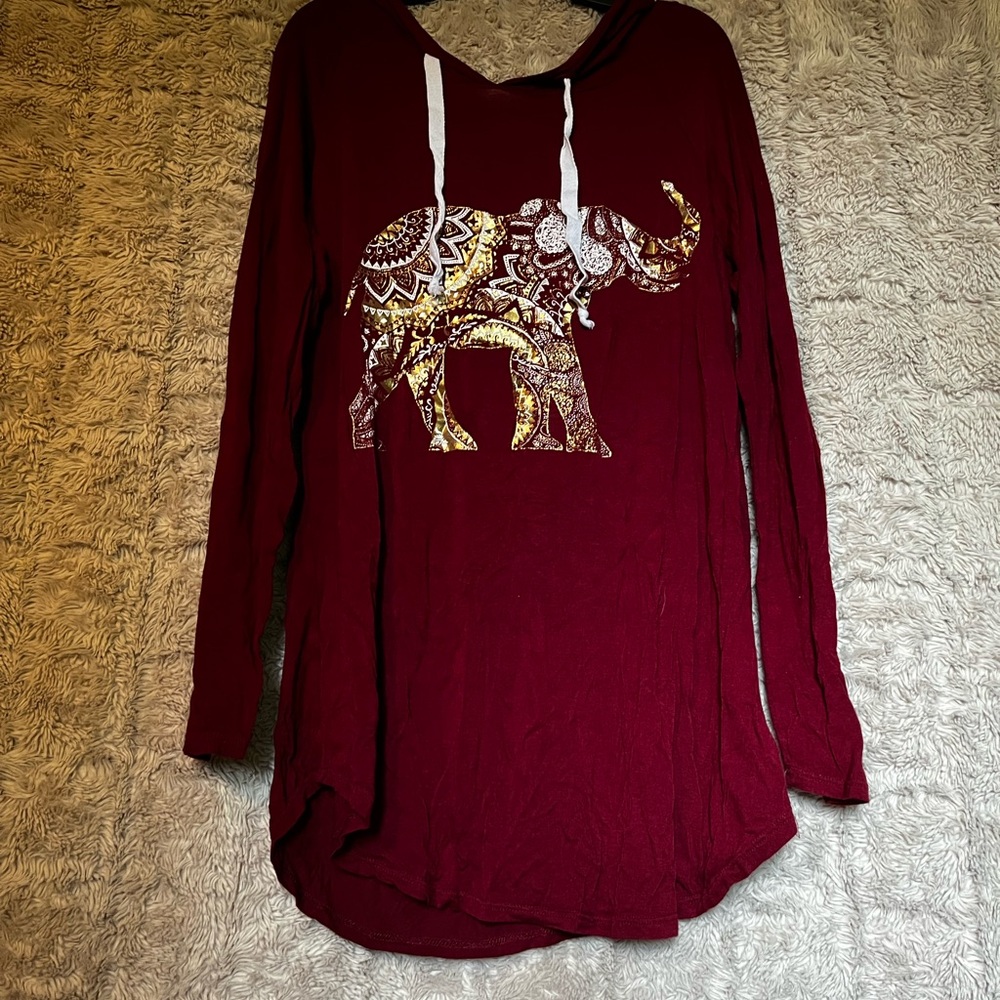 Hooded top